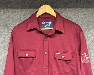 Section 119 Grateful Dead Maroon Button Down Shirt /Dancing Skeleton Sz Large